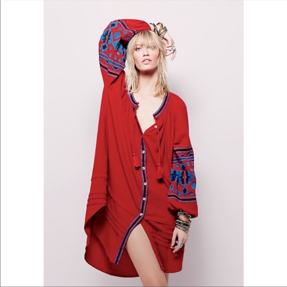 Free People In The Clear Embroidered Maxi
